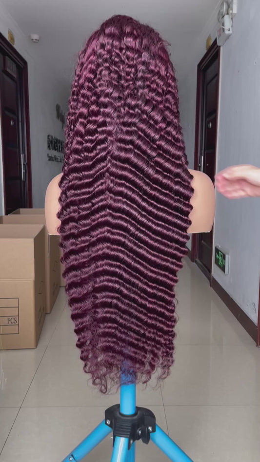 13X4 210 density dark 99J color deep wave